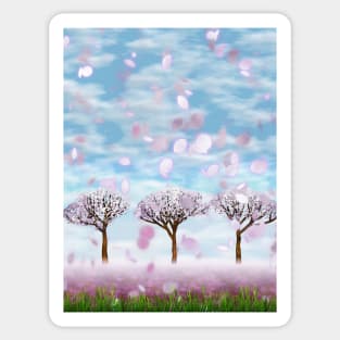 Sakurama - Cherry Trees Sticker